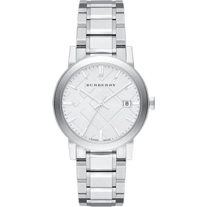  Shop Authentic Burberry The City Silver Dial Silver Steel Strap Watch for Women - BU9000 - Luxxuri