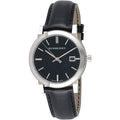  Shop Authentic Burberry The City Black Dial Black Leather Strap Watch for Men - BU9009 - Luxxuri