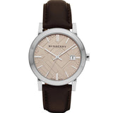  Shop Authentic Burberry The City Gold Dial Brown Leather Strap Watch for Men - BU9011 - Luxxuri
