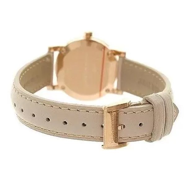  Shop Authentic Burberry The City Gold Dial Beige Leather Strap Watch for Women - BU9210 - Luxxuri