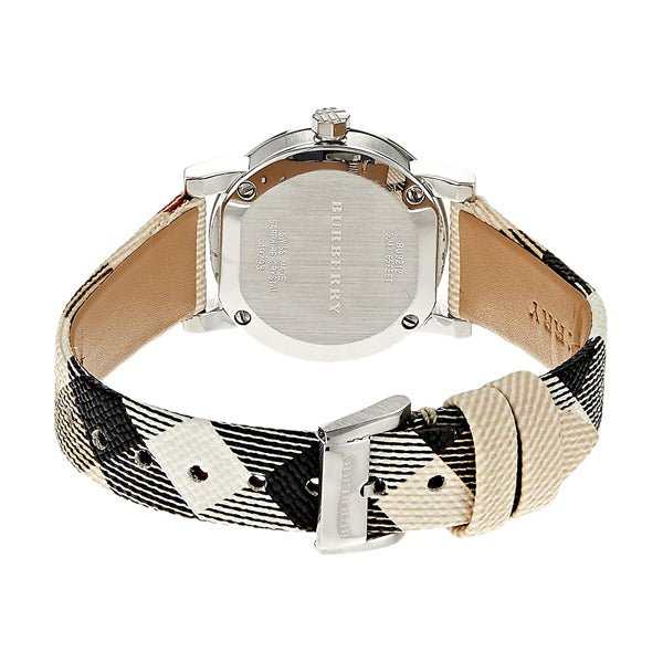  Shop Authentic Burberry The City Nova Silver Dial Brown Leather Strap Watch for Women - BU9212 - Luxxuri