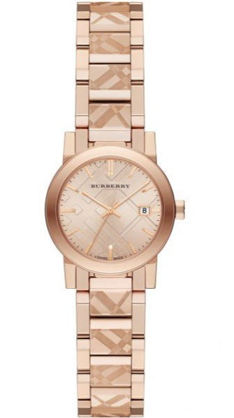  Shop Authentic Burberry The City Rose Gold Dial Rose Gold Steel Strap Watch for Women - BU9235 - Luxxuri