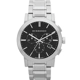  Shop Authentic Burberry The City Black Dial Silver Steel Strap Watch for Men - BU9351 - Luxxuri