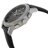  Shop Authentic Burberry The City Chronograph Black Dial Black Leather Strap Watch for Men - BU9356 - Luxxuri