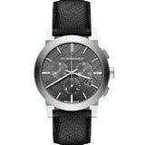  Shop Authentic Burberry The City Grey Dial Black Leather Strap Watch for Men - BU9359 - Luxxuri