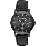  Shop Authentic Burberry The City Black Dial Black Leather Strap Watch for Men - BU9906 - Luxxuri