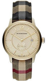  Shop Authentic Burberry The Classic Round Gold Dial Brown Leather Strap Unisex Watch  - BU10001 - Luxxuri