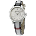  Shop Authentic Burberry Classic Stone Silver Dial Horseberry Black Leather Strap Watch for Women - BU10103 - Luxxuri