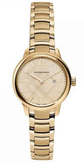  Shop Authentic Burberry The Classic Champagne Dial Gold Steel Strap Watch for Women - BU10109 - Luxxuri