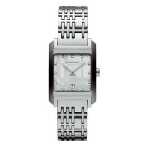  Shop Authentic Burberry Heritage Diamond White Dial Silver Stainless Steel Strap Watch for Women - BU1583 - Luxxuri