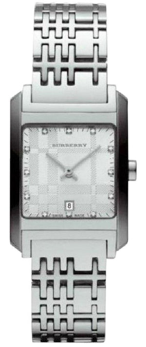  Shop Authentic Burberry Heritage Diamond White Dial Silver Stainless Steel Strap Watch for Women - BU1583 - Luxxuri