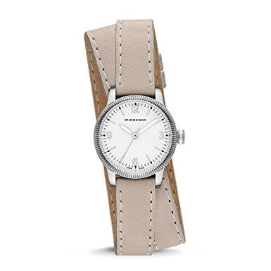  Shop Authentic Burberry Utilitarian White Dial Pink Leather Strap Watch for Women - BU7847 - Luxxuri
