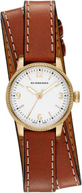  Shop Authentic Burberry Utilitarian White Dial Brown Leather Strap Watch for Women - BU7850 - Luxxuri