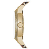  Shop Authentic Burberry Utilitarian White Dial Multicolor Leather Strap Watch for Women - BU7853 - Luxxuri