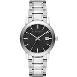  Shop Authentic Burberry The City Black Dial Silver Stainless Steel Strap Watch for Women - BU9001 - Luxxuri