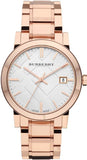  Shop Authentic Burberry The City White Dial Rose Gold Steel Strap Watch for Women - BU9004 - Luxxuri