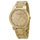  Shop Authentic Burberry The City Gold Dial Gold Steel Strap Watch for Women - BU9033 - Luxxuri