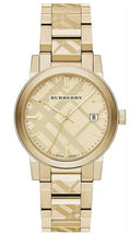 Burberry The City Gold Dial Gold Steel Strap Watch for Men - BU9038