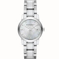  Shop Authentic Burberry The City Diamonds Silver Dial Silver Steel Strap Watch for Women - BU9125 - Luxxuri