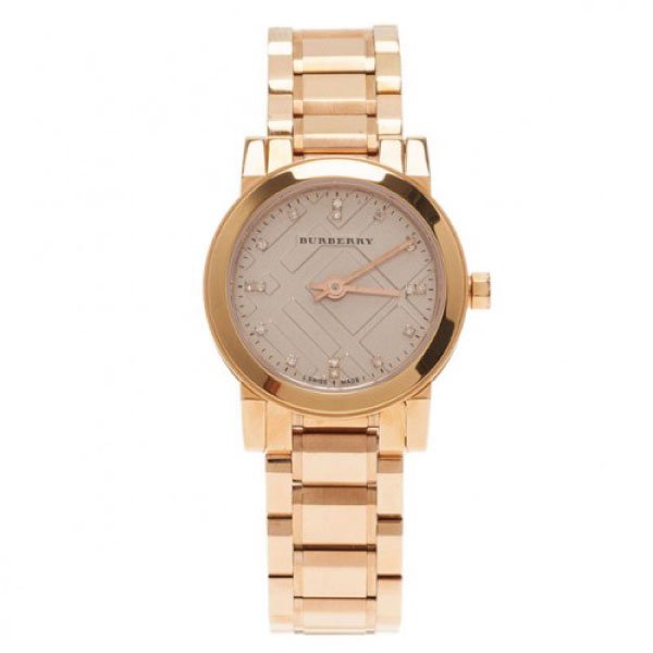  Shop Authentic Burberry The City Diamonds Rose Gold Dial Rose Gold Steel Strap Watch for Women - BU9126 - Luxxuri