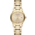  Shop Authentic Burberry The City Gold Dial Gold Steel Strap Watch for Women - BU9134 - Luxxuri