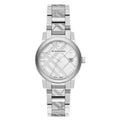  Shop Authentic Burberry The City White Dial Silver Steel Strap Watch for Women - BU9144 - Luxxuri