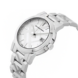  Shop Authentic Burberry The City White Dial Silver Steel Strap Watch for Women - BU9144 - Luxxuri