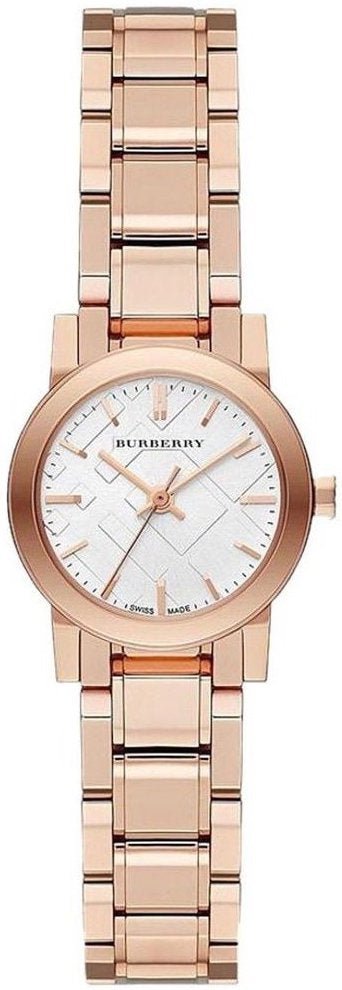  Shop Authentic Burberry The City White Dial Rose Gold Steel Strap Watch for Women - BU9204 - Luxxuri