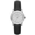  Shop Authentic Burberry The City White Dial Black Leather Strap Watch for Women - BU9206 - Luxxuri