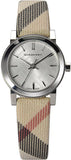  Shop Authentic Burberry The City Nova Silver Dial Brown Leather Strap Watch for Women - BU9212 - Luxxuri