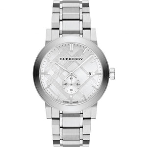  Shop Authentic Burberry The City Silver Dial Silver Steel Strap Watch for Men - BU9900 - Luxxuri