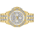  Shop Authentic Bulova Crystal Collection Octova White Dial Gold Steel Strap Watch for Men - 98C126 - Luxxuri