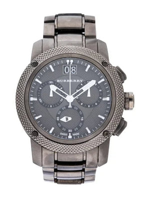  Shop Authentic Burberry Endurance Chronograph Quartz Black Dial Black Steel Strap Watch For Men - BU9801 - Luxxuri