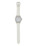  Shop Authentic Burberry The Britain Diamonds Mother of Pearl Dial White Leather Strap Watch for Women - BBY1800 - Luxxuri