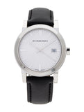  Shop Authentic Burberry The City Silver Dial Black Leather Strap Watch for Women - BU9106 - Luxxuri