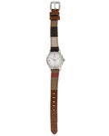  Shop Authentic Burberry Utilitarian White Dial Multicolor Leather Strap Watch for Women - BU7863 - Luxxuri