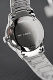 Shop Authentic Burberry The Classic Round Black Dial Silver Steel Strap Watch for Men - BU10005 - Luxxuri