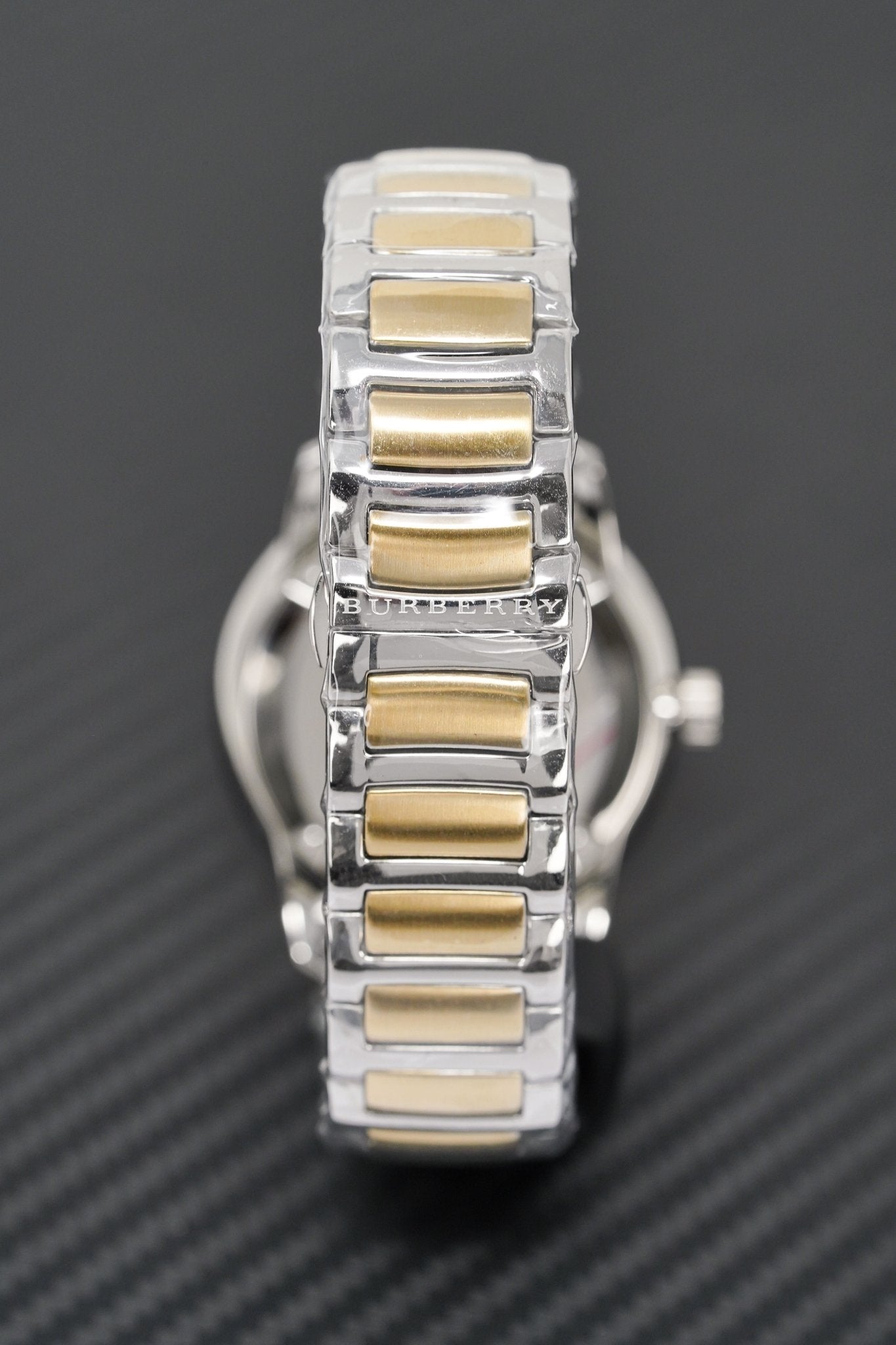 Burberry The Classic Gold Dial Two Tone Steel Strap Watch for Men - BU10011