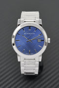 Shop Authentic Burberry The City Blue Dial Silver Steel Strap Watch for Men - BU9031 - Luxxuri