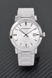  Shop Authentic Burberry The City Silver Dial Silver Steel Strap Watch for Men - BU9037 - Luxxuri
