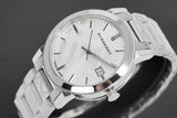  Shop Authentic Burberry The City Silver Dial Silver Steel Strap Watch for Men - BU9037 - Luxxuri