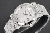  Shop Authentic Burberry The City White Dial Silver Steel Strap Watch for Women - BU9100 - Luxxuri