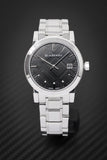  Shop Authentic Burberry The City Black Dial Silver Steel Strap Watch for Women - BU9101 - Luxxuri