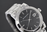  Shop Authentic Burberry The City Black Dial Silver Steel Strap Watch for Women - BU9101 - Luxxuri
