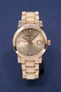  Shop Authentic Burberry The City Diamonds Rose Gold Dial Rose Gold Steel Strap Watch for Women - BU9126 - Luxxuri