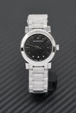  Shop Authentic Burberry The City Black Dial Silver Steel Strap Watch for Women - BU9201 - Luxxuri