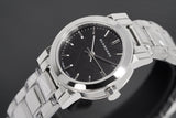  Shop Authentic Burberry The City Black Dial Silver Steel Strap Watch for Women - BU9201 - Luxxuri