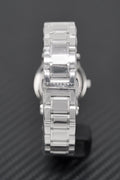 Burberry The City Black Dial Silver Steel Strap Watch for Women - BU9201