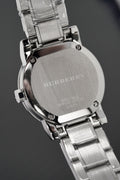  Shop Authentic Burberry The City Diamonds Silver Dial Silver Steel Strap Watch for Women - BU9220 - Luxxuri