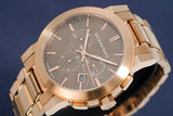  Shop Authentic Burberry The City Grey Dial Rose Gold Steel Strap Watch for Men - BU9353 - Luxxuri